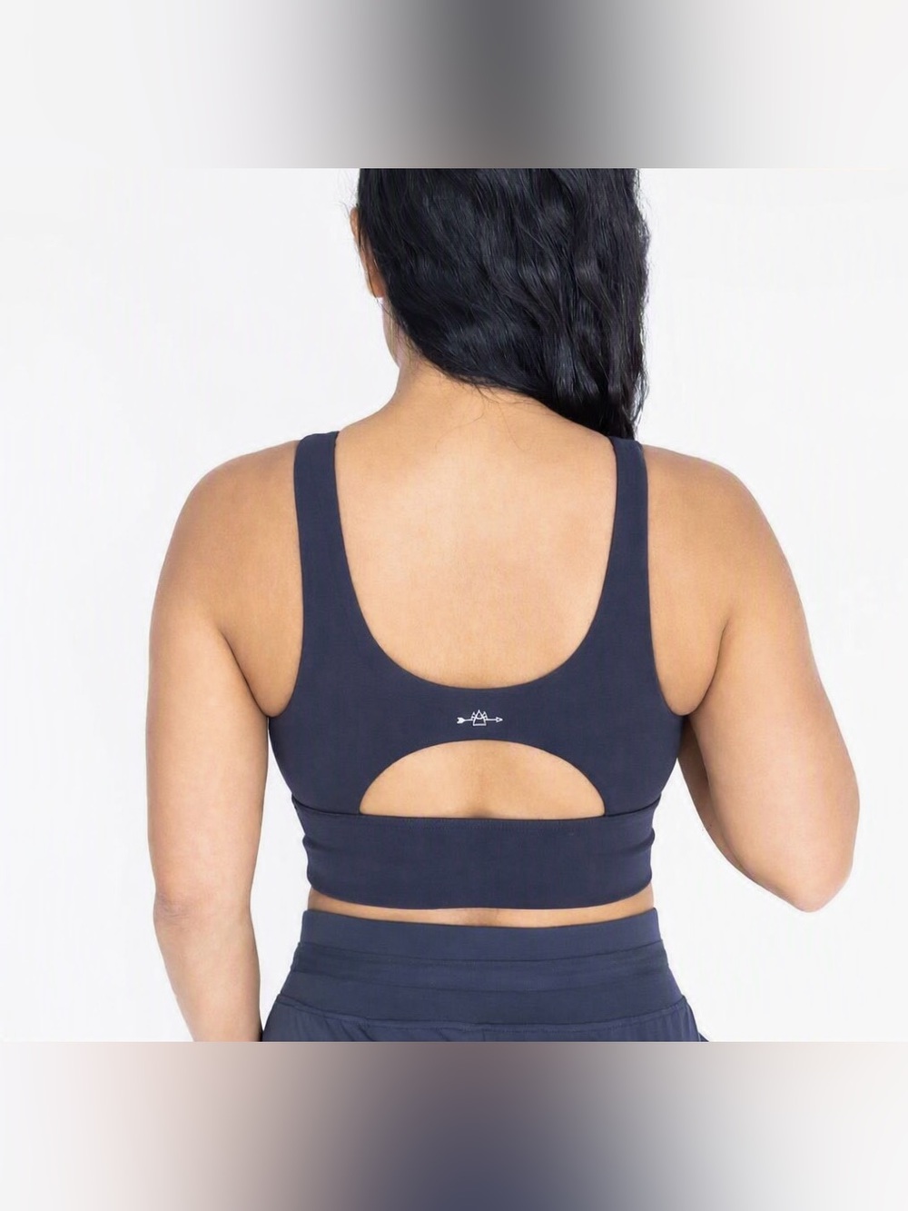 BARE ACTIVEWEAR - Stone Blue Peace of Mind Bra. Has removable cups.